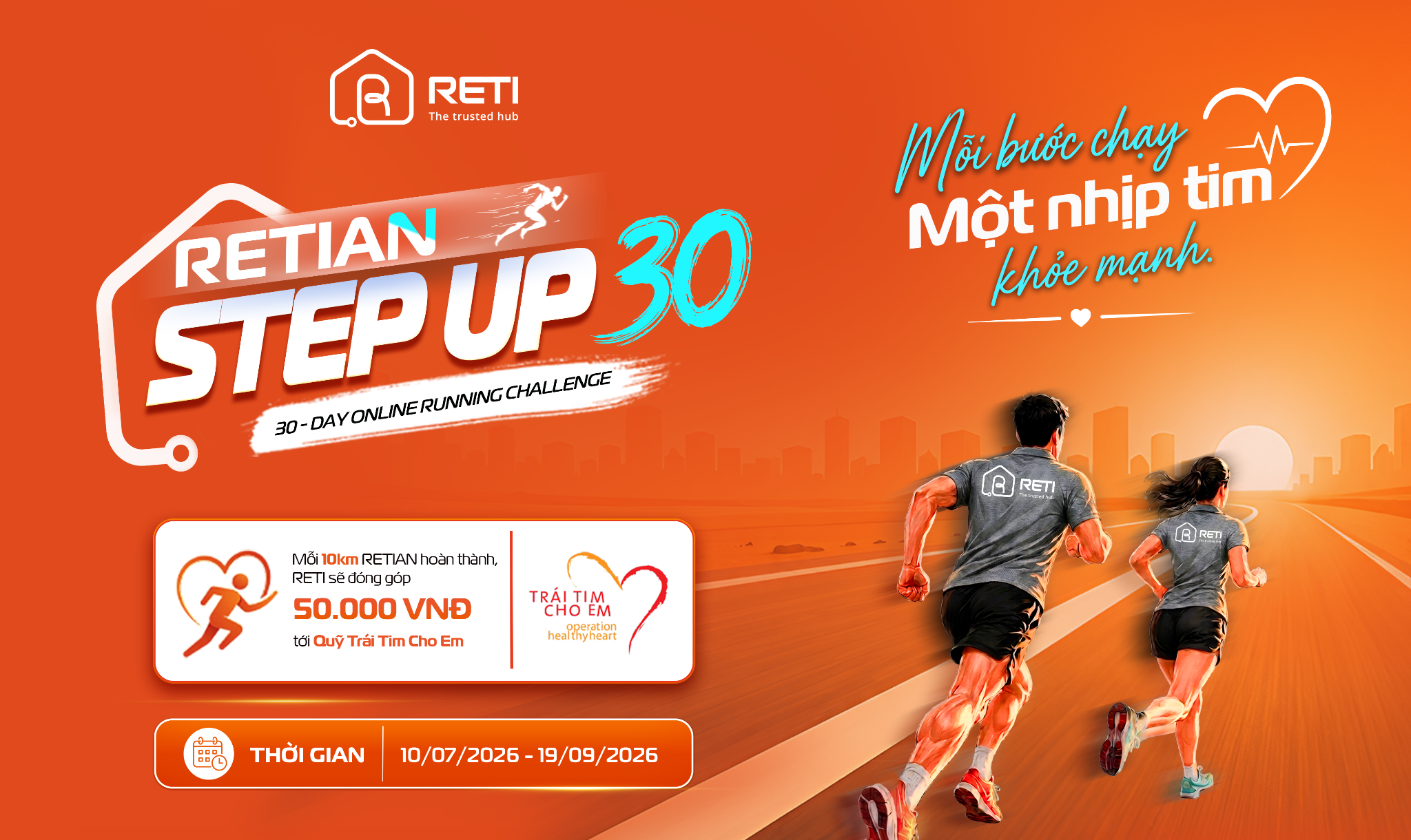 RETIAN STEP UP 30 – 30 Ngày chuyển động, lan tỏa những giá trị tốt đẹp